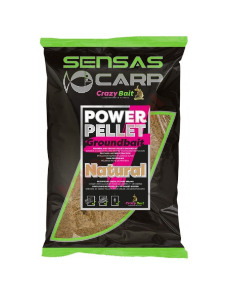 Zanęta SENSAS UK POWER PELLET PLUS NATURAL  2kg SENSAS - 1