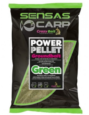 Zanęta SENSAS UK POWER PELLET GREEN 2kg