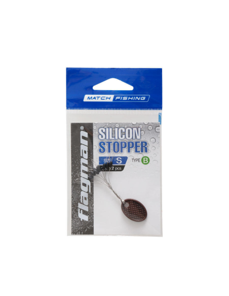 Stopery For Line Flagman Silicon Black  rozmiar.S FLAGMAN - 1