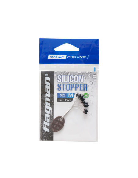 Stopery For Line Flagman Silicon Black  rozmiar.M FLAGMAN - 1