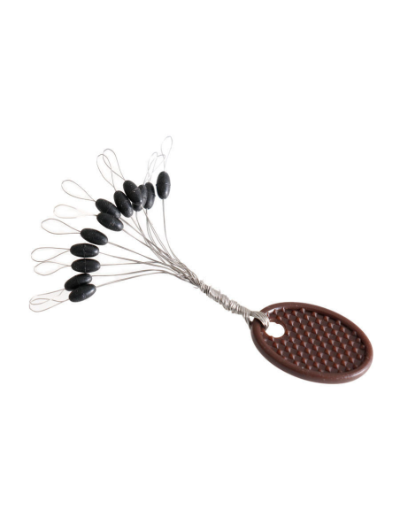 Stopery For Line Flagman Silicon Black  rozmiar.L FLAGMAN - 2