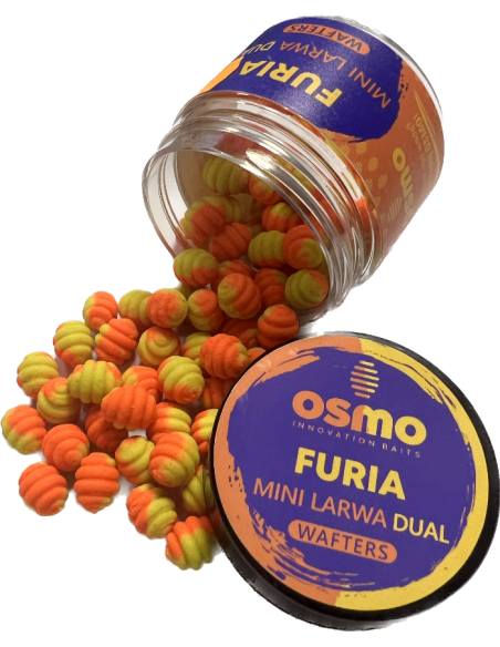 Osmo Mini Larwa Wafters Dual - Furia OSMO INNOVATION BAITS - 1 Osmo Mini Larwa Wafters Dual - Furia OSMO INNOVATION BAITS - 1