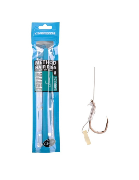 Przypony Cresta METHOD BARBLESS z gumka 14/ 0.22mm CRESTA - 1 Przypony Cresta METHOD BARBLESS z gumka 14/ 0.22mm CRESTA - 1