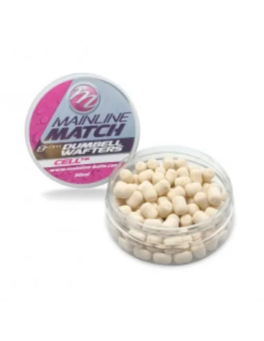 Mainline Match Dumbell Wafters – White Cell 6mm