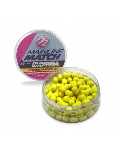 Mainline Match Dumbell Wafters – Pineapple 10mm