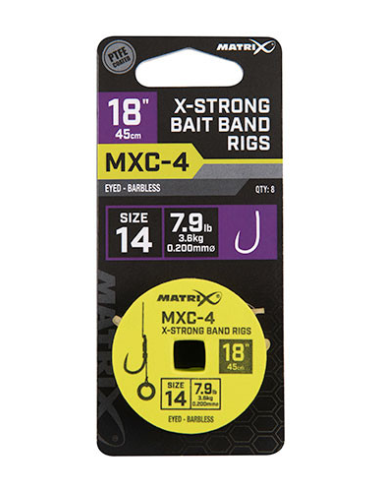 Przypony Matrix MXC-4 Bait Band 45cm - 14 - 0,20mm