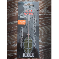 Top Mix Arrow Flat  Podajnik Method Feeder XL.45gr  - 1