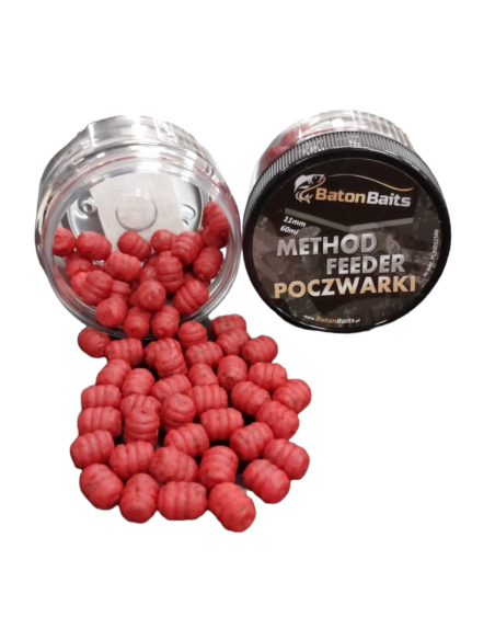 Dumbells Baton Baits Poczwarka Truskawka 11mm  - 1