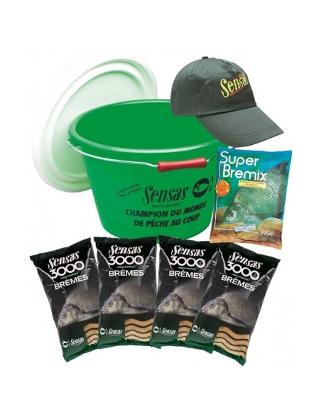 Zestaw SENSAS 3000 ZANĘTA Bremes + DODATEK + WIADRO + CZAPKA SENSAS - 1 Zestaw SENSAS 3000 ZANĘTA Bremes + DODATEK + WIADRO + CZAPKA SENSAS - 1