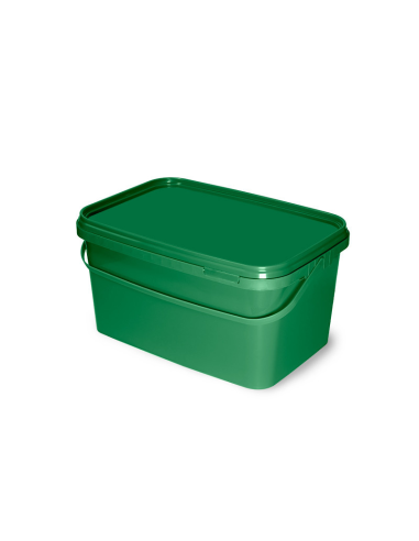 Wiadro kwadratowe z pokrywą Delphin CLASSA/ziel.5L DELPHIN - 2