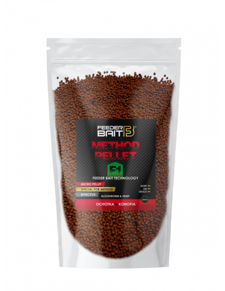 Pellet Feeder Bait F1 Ochotka Konopia 2mm 800g FEEDER BAIT - 1