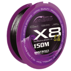 Plecionka Mistrall Shiro Silk Black 150m x8 0,08mm MISTRALL - 1