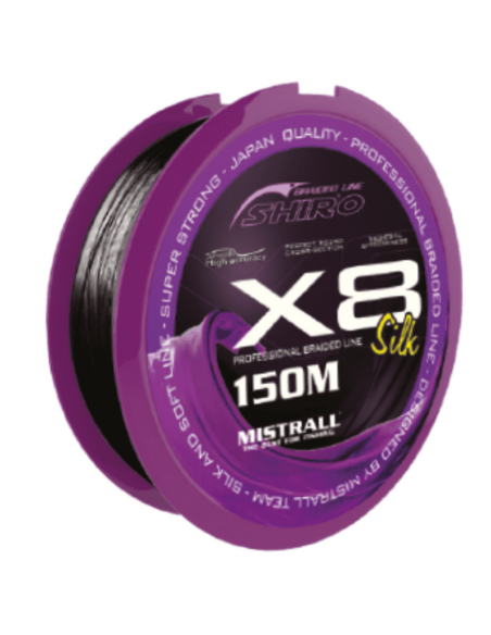 Plecionka Mistrall Shiro Silk Black 150m x8 0,08mm MISTRALL - 1