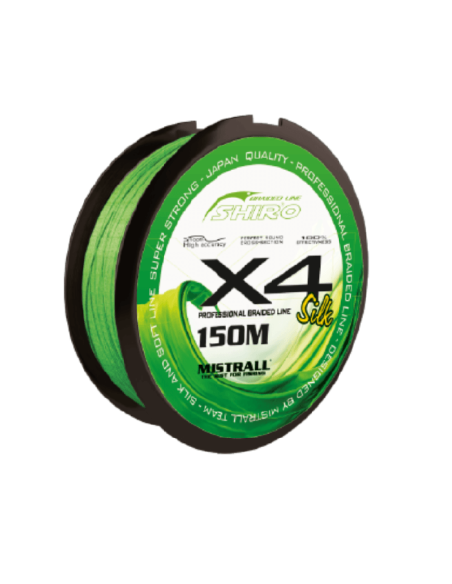 Plecionka Mistrall Shiro Green 150m x4 0,08mm MISTRALL - 1