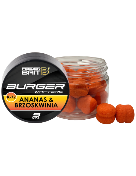 Przynęta Feeder Bait Burger Wafters 9mm -  R-72  Ananas & Brzoskwinia FEEDER BAIT - 1
