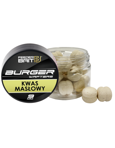 Przynęta Feeder Bait Burger Wafters 9mm - Kwas Masłowy