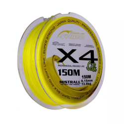 Plecionka Mistrall Shiro Fluo 150m x4 0,08mm MISTRALL - 1