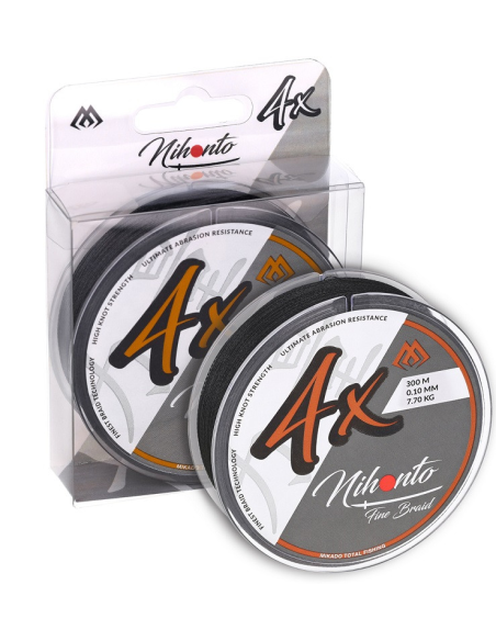 Plecionka Mikado NIHONTO FINE BRAID - 4x 300m CZARNA 0.06mm MIKADO - 1