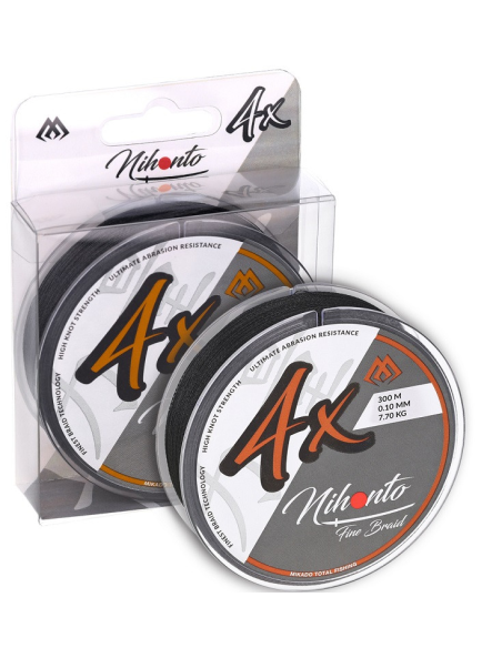 Plecionka Mikado NIHONTO FINE BRAID - 4x 300m CZARNA 0.08mm MIKADO - 1