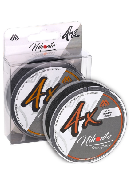 Plecionka Mikado NIHONTO FINE BRAID - 4x 300m CZARNA 0.12mm MIKADO - 1