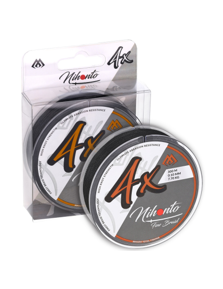 Plecionka Mikado NIHONTO FINE BRAID - 4x 300m CZARNA 0.14mm MIKADO - 1