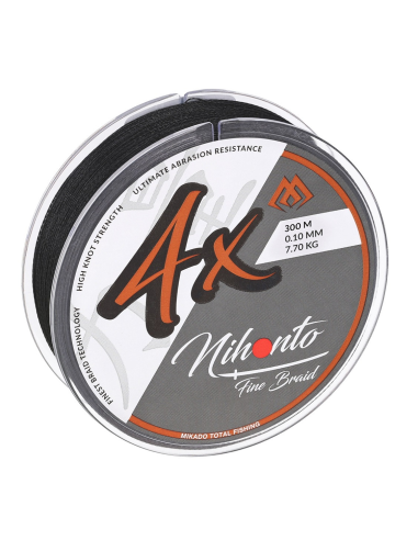 Plecionka Mikado NIHONTO FINE BRAID - 4x 300m CZARNA 0.14mm MIKADO - 2