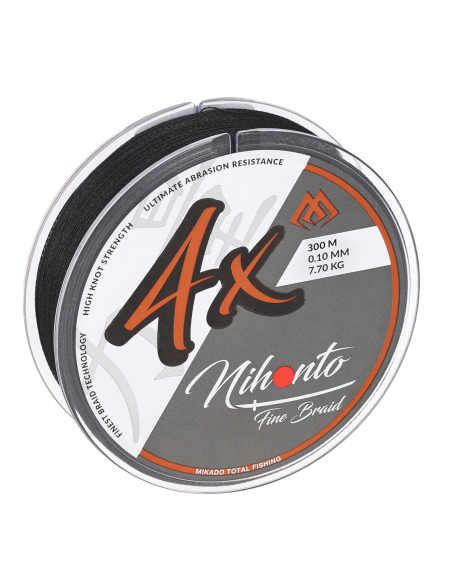 Plecionka Mikado NIHONTO FINE BRAID - 4x 300m CZARNA 0.14mm MIKADO - 2