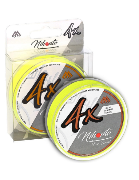 Plecionka Mikado Nihonto FINE BRAID 4X 150m fluo 0,08mm MIKADO - 1 Plecionka Mikado Nihonto FINE BRAID 4X 150m fluo 0,08mm MIKADO - 1