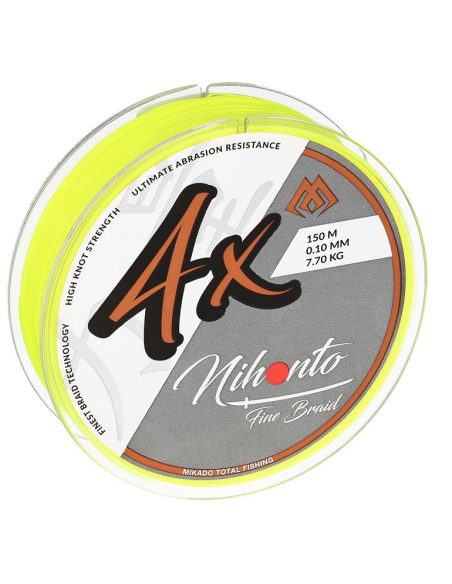 Plecionka Mikado Nihonto FINE BRAID 4X 150m fluo 0,08mm MIKADO - 2 Plecionka Mikado Nihonto FINE BRAID 4X 150m fluo 0,08mm MIKADO - 2