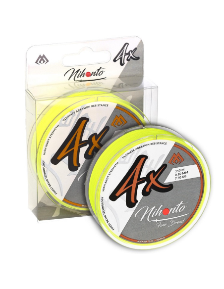 Plecionka Mikado Nihonto FINE BRAID 4X 150m fluo 0,14mm MIKADO - 1 Plecionka Mikado Nihonto FINE BRAID 4X 150m fluo 0,14mm MIKADO - 1