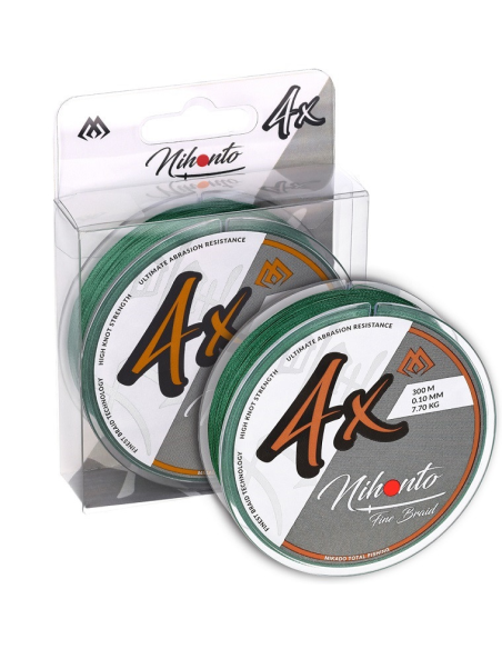 Plecionka Mikado Nihonto FINE BRAID 4X 150m zielona – 0.08mm MIKADO - 1 Plecionka Mikado Nihonto FINE BRAID 4X 150m zielona – 0.08mm MIKADO - 1