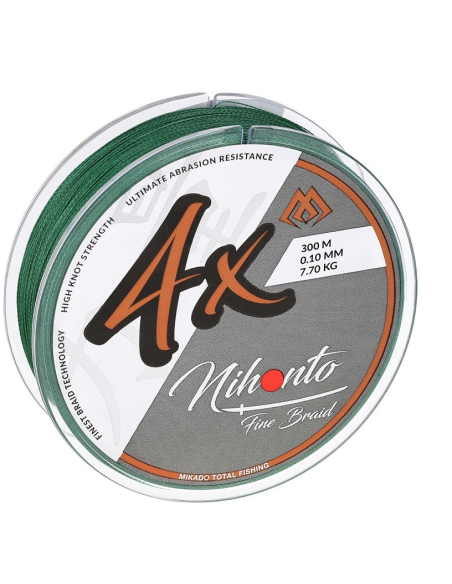 Plecionka Mikado Nihonto FINE BRAID 4X 150m zielona – 0.08mm MIKADO - 2 Plecionka Mikado Nihonto FINE BRAID 4X 150m zielona – 0.08mm MIKADO - 2