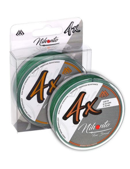Plecionka Mikado Nihonto FINE BRAID 4X 150m Zielona – 0.16mm MIKADO - 1