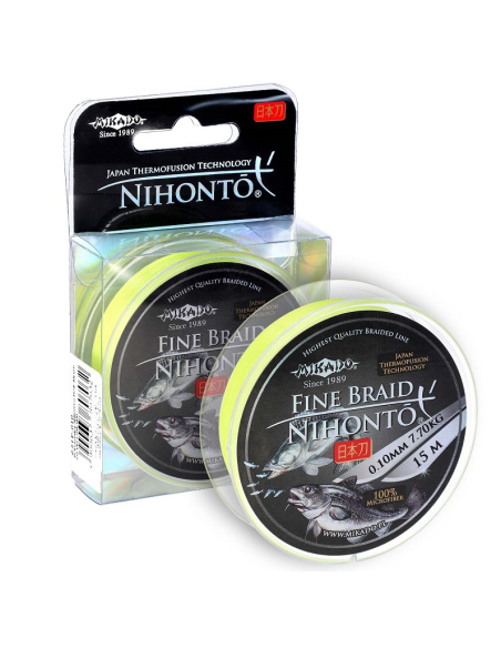 Plecionka Mikado NIHONTO FINE BRAID 15m FLUO - 0.12mm MIKADO - 1 Plecionka Mikado NIHONTO FINE BRAID 15m FLUO - 0.12mm MIKADO - 1