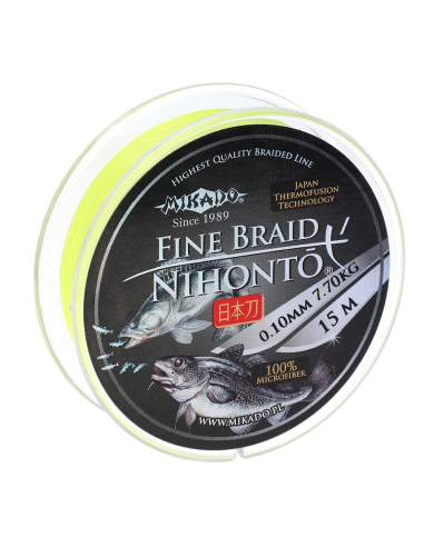 Plecionka Mikado NIHONTO FINE BRAID 15m FLUO - 0.12mm MIKADO - 2