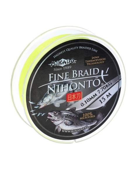 Plecionka Mikado NIHONTO FINE BRAID 15m FLUO - 0.12mm MIKADO - 2 Plecionka Mikado NIHONTO FINE BRAID 15m FLUO - 0.12mm MIKADO - 2