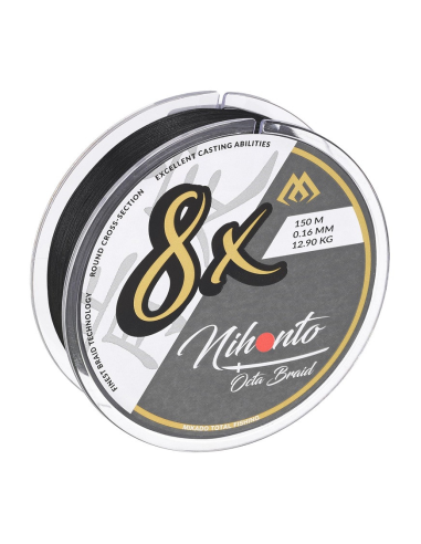 Plecionka Mikado NIHONTO OCTA BRAID 8x 10m CZARNA 0.12mm MIKADO - 2
