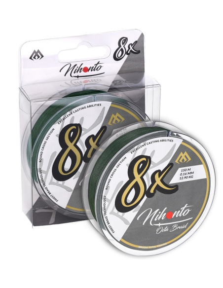 Plecionka Mikado NIHONTO OCTA BRAID 8x 10m ZIELONA 0.08mm MIKADO - 1