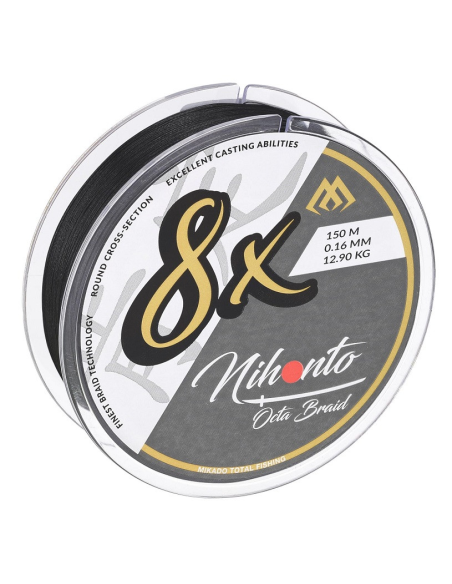 lecionka Mikado Nihonto OCTA BRAID 8X 150m czarna – 0.14mm MIKADO - 2