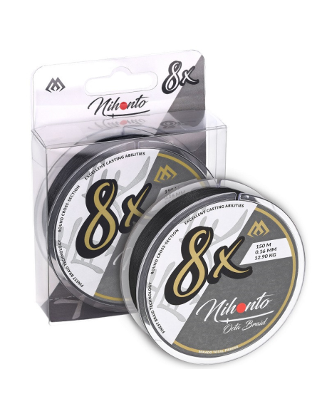 lecionka Mikado Nihonto OCTA BRAID 8X 150m czarna – 0.16mm MIKADO - 1