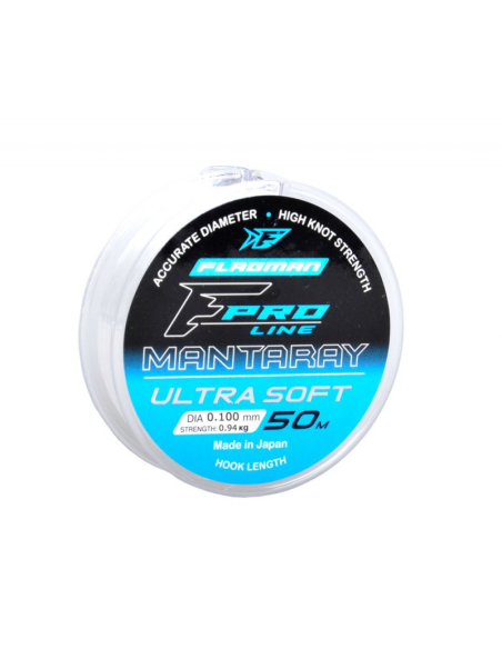 Żyłka Flagman Przyponowa Mantaray Ultra Soft 50m – 0.09mm FLAGMAN - 1