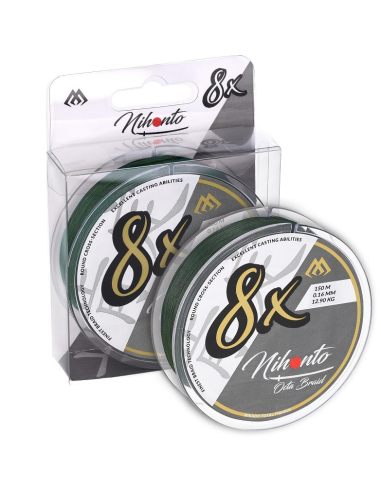 Plecionka Mikado Nihonto OCTA BRAID 8X 150m zielona – 0.10mm