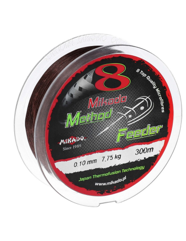 Plecionka Mikado OCTA METHOD FEEDER BRĄZOWA 300m 8x- 0.10mm MIKADO - 2