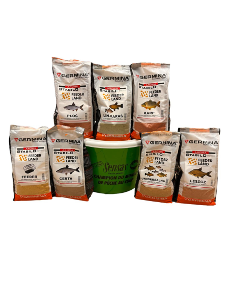 Zestaw 7kg Zanęt Stabilo + Wiadro Sensas 17l GENLOG - 3 Zestaw 7kg Zanęt Stabilo + Wiadro Sensas 17l GENLOG - 3