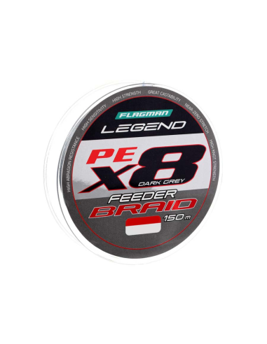 Plecionka Flagman Legend x8 DARK GREY 0.10mm 150m