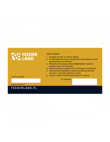 Karta Podarunkowa FEEDERLAND.PL 50zł FEEDERLAND - 2