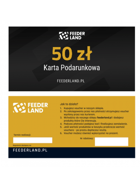 Karta Podarunkowa FEEDERLAND.PL 50zł FEEDERLAND - 3
