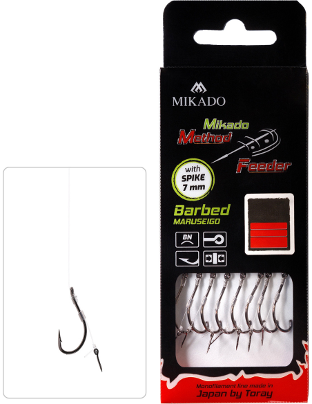 Gotowe PRZYPONY Mikado Method Feeder - Z IGŁĄ z zadziorem nr 10 MIKADO - 1 Gotowe PRZYPONY Mikado Method Feeder - Z IGŁĄ z zadziorem nr 10 MIKADO - 1