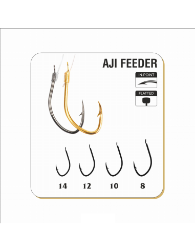 Gotowe Przypony Aji Feeder Gold nr 14 / 0,14mm