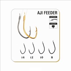 Gotowe Przypony Aji Feeder Gold nr 12 / 0,14mm TRAPER - 1